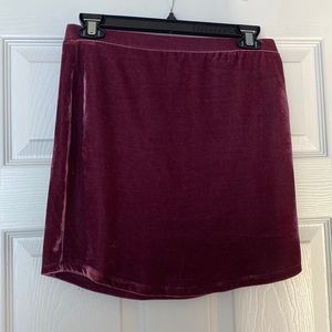 Forever 21 velvet skirt